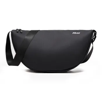 PEAK Fabric Dumpling Shoulder Bag Crossbody Bag Regular Unisex Black