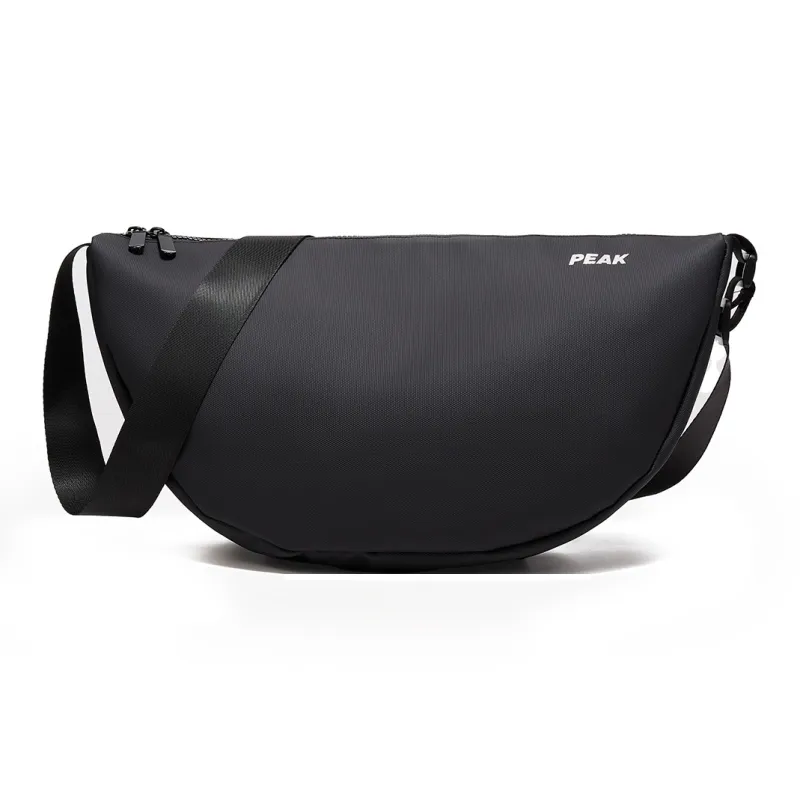 PEAK Fabric Dumpling Shoulder Bag Crossbody Bag Regular Unisex Black-0