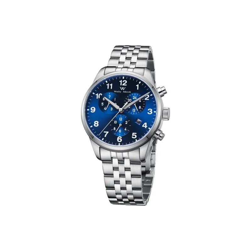 Welly Merck Automatic Mechanical Movement Watch Men's Watches Black Dial-9
