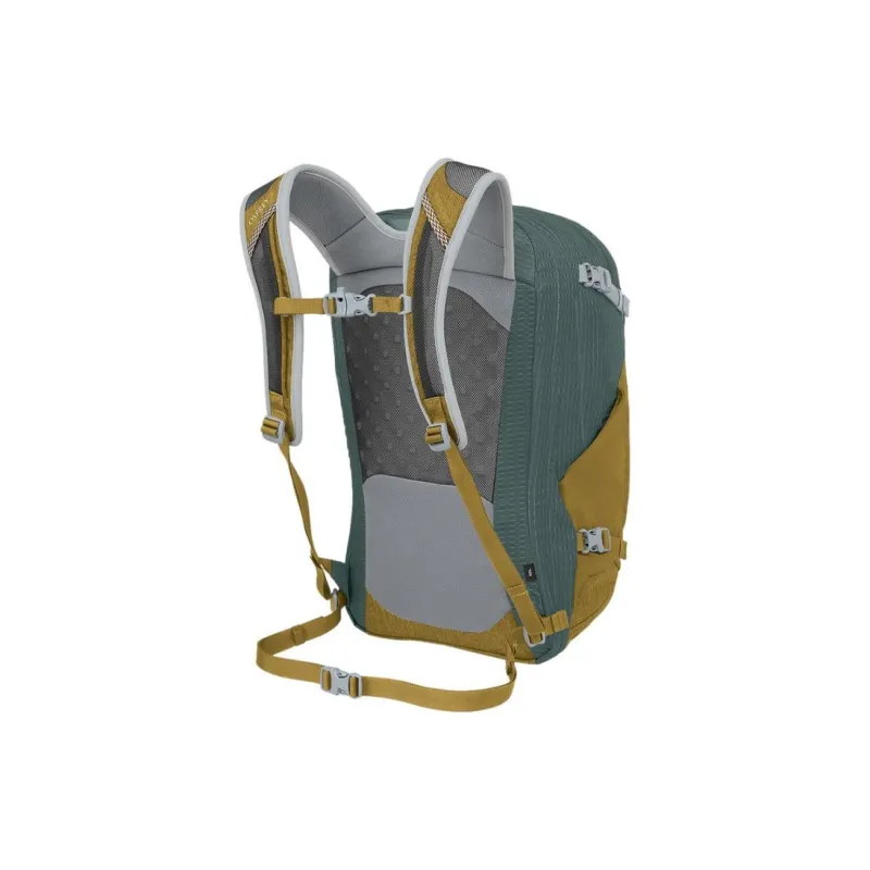 OSPREY Recycled Nylon Outdoor Mountaineering Bag Backpack Regular Unisex Gold Brown & Green-2