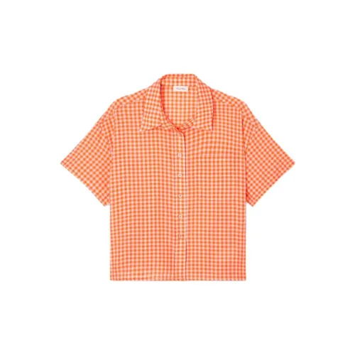 AMERICAN VINTAGE A.M Shirts Women's Neon Orange