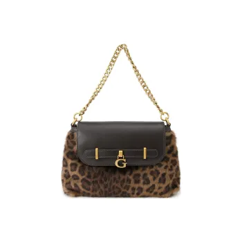 GUESS Polyester With Polyurethane Chain Crossbody Bags Women's Leopard