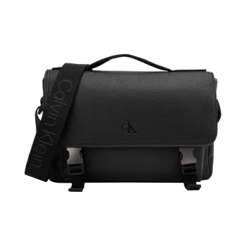 CALVIN KLEIN Blended Material Crossbody Bag Regular Men's Space Black