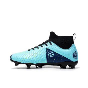 Kinglake Soccer Shoes Unisex Mid Top Black, White, Blue
