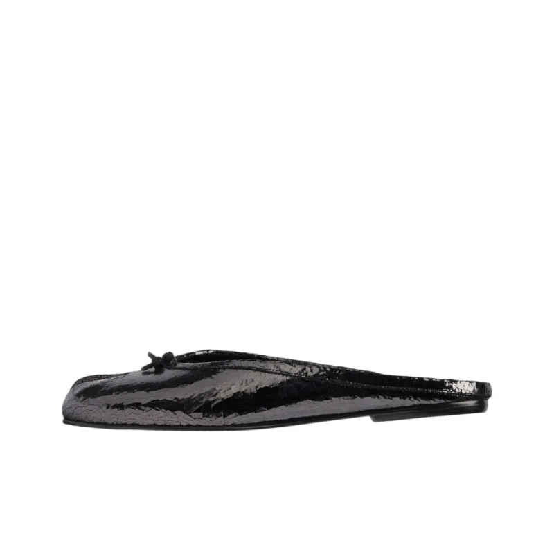 Maison Margiela Tabi Rubber Sole Slip Resistant Wrap toe Slippers Women's Black-0