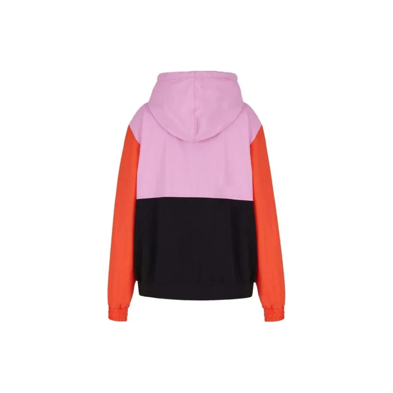 EMPORIO ARMANI Colour block Hooded Performance Top-1