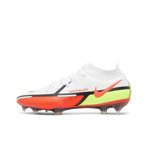 Nike Phantom GT Soccer Shoes Unisex Low-Top White/Orange/Yellow