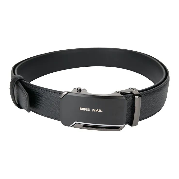 NINE NAIL 9 Section Stud Classic Minimalist Style Youth Casual Cow Leather Leather Belts Men's Width  3.5cm-2