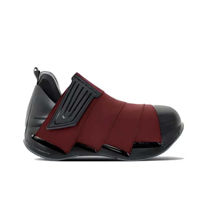 FESSURA Mid-Top Casual Shoes Unisex Burgundy-1