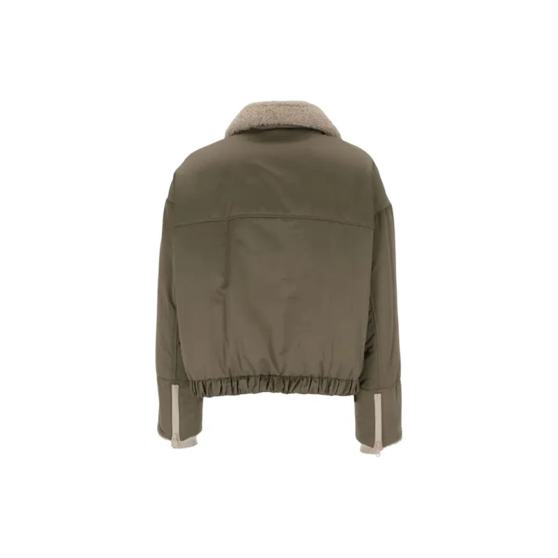 Brunello Cucinelli Zipped Padded Bomber Jacket-1