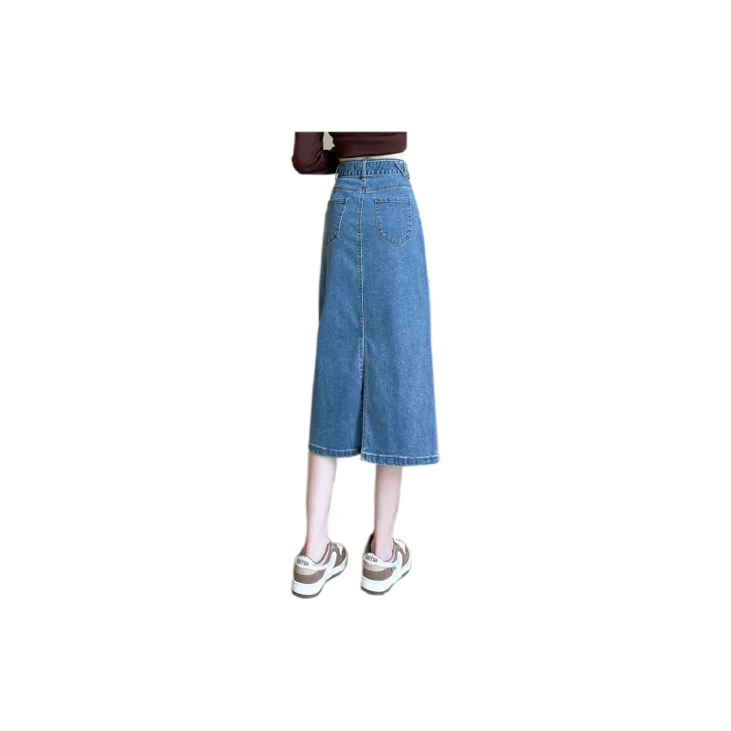 JEANSWEST Denim Long Skirt Women's-1