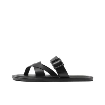 ZARA Slip-Resistant Flip Flops Men's Black