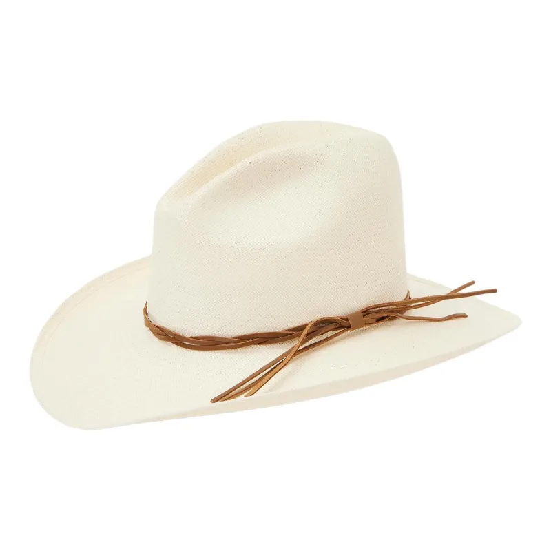 STETSON Straw Silk Sun Protection Hats Unisex Ecru-1
