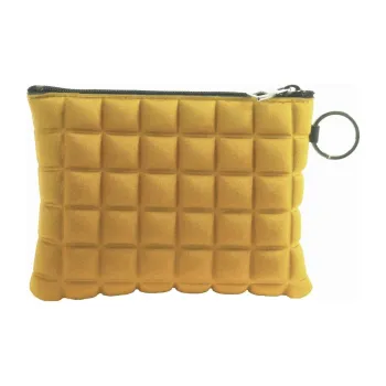 BPRIME 3D Cube Molded Fabric Wallet Women's Yellow