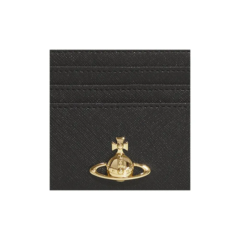 Vivienne Westwood Recycled Polyester Cotton With Polyurethane Card Holder Women's Black-3