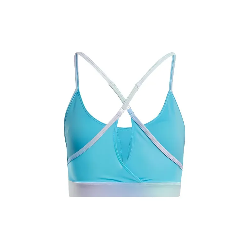 Reebok Lux Printed Strappy Bra Bra Women's Cyan-1