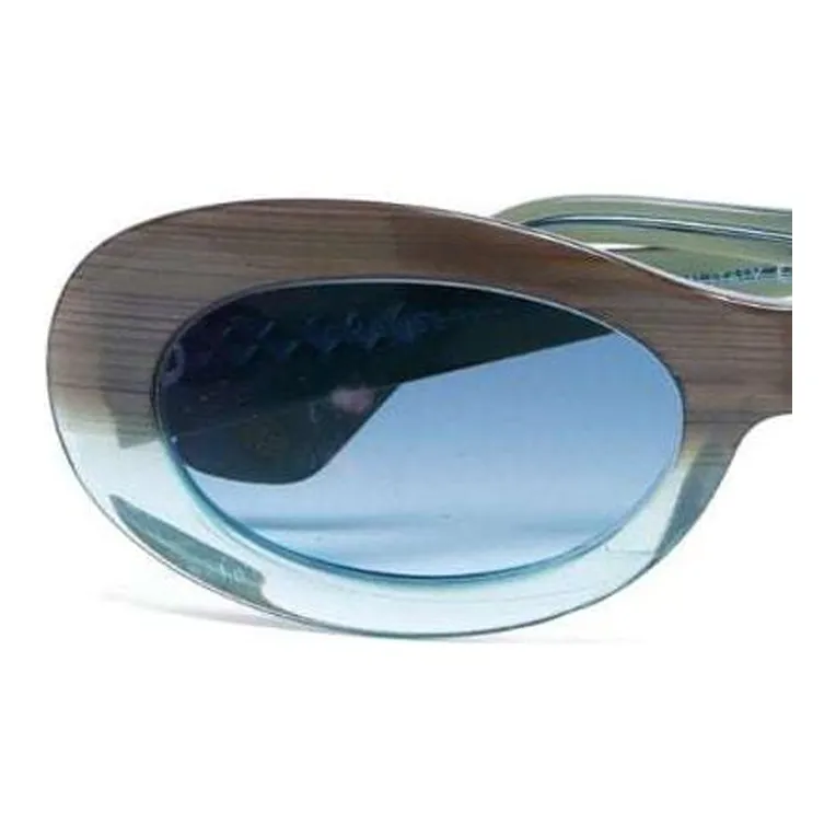 CHANEL 2000s Cc Oval-frame Sunglasses-2
