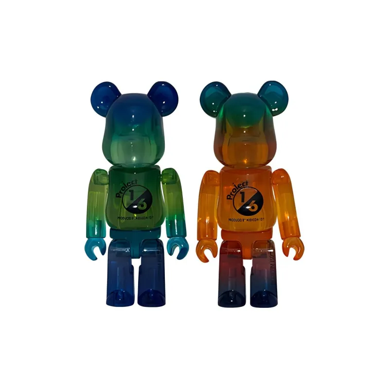 BE@RBRICK GRADATION CLEARGreen Ver./ BE@RBRICK GRADATION CLEAROrange Ver.-4