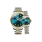 Steel Band Blue Dial
