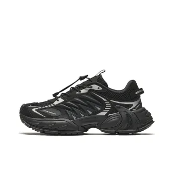 Anta Star Moon 2 Cushioned Slip Resistant Abrasion Resistant Low Top Chunky Sneakers Men's Black