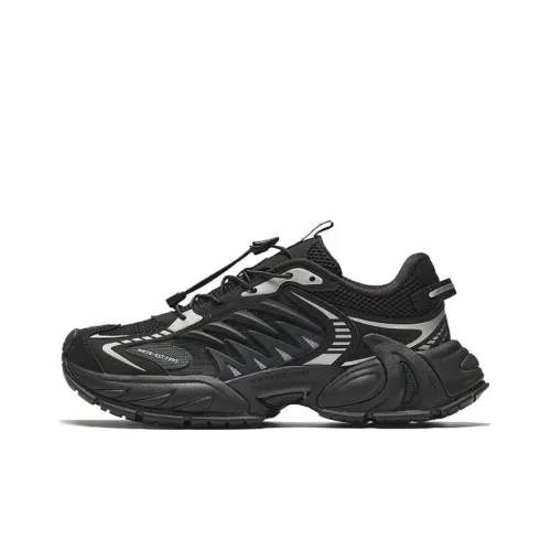 ANTA Star Moon 2 Chunky Sneakers Men Low-Top Black