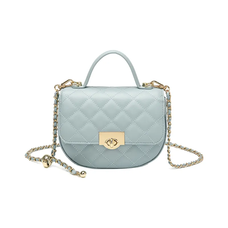 DAPHNE PU Crossbody Bag Medium Size Women's Blue-4