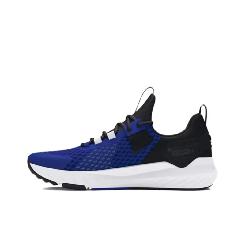 Under Armour Project Rock BSR 4 Anti-Slip Wear-Resistant Low-Top Training Shoes Men's Blue Black White-2