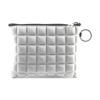 BPRIME 3D Cube Heat Formed Fabric Wallet Women's Silver