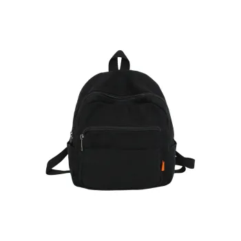 OURFUN Canvas Backpack Unisex White/Black/Purple/Orange/Green