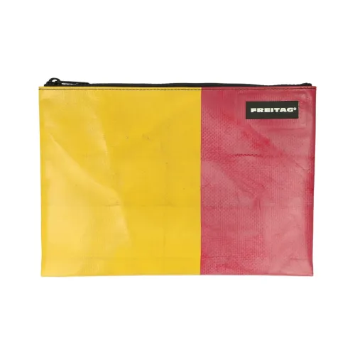 FREITAG Storage Bags Signal Light Yellow With Red