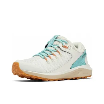 Columbia Trailstorm Slip-Resistant Water-Resistant Low-Top Trekking Shoes Women's Beige White Blue Foreign Version