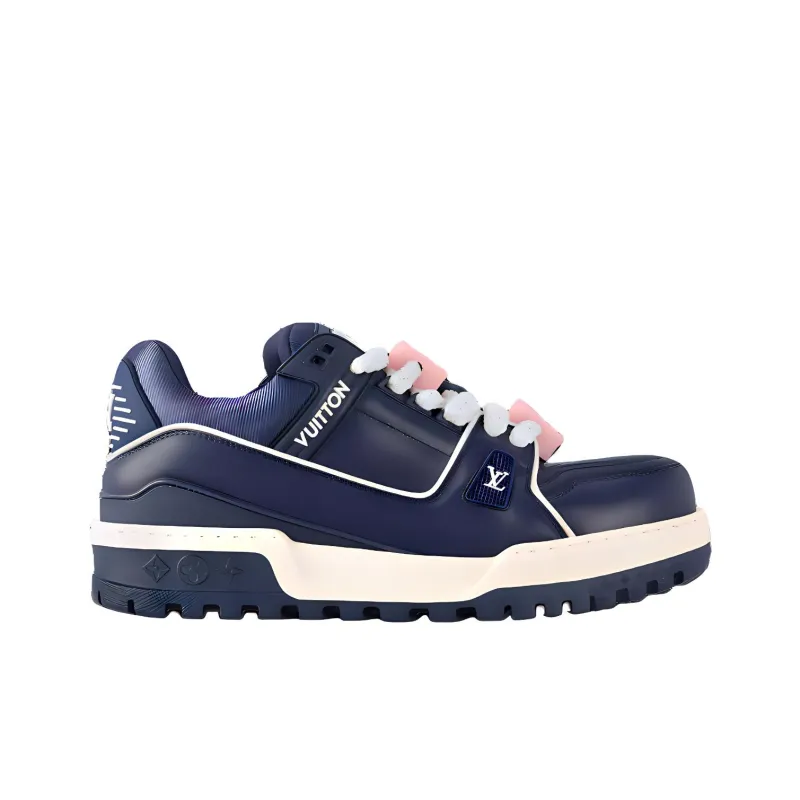 LOUIS VUITTON Trainer Maxi Low Top Casual Shoes Men's Dark Blue-1