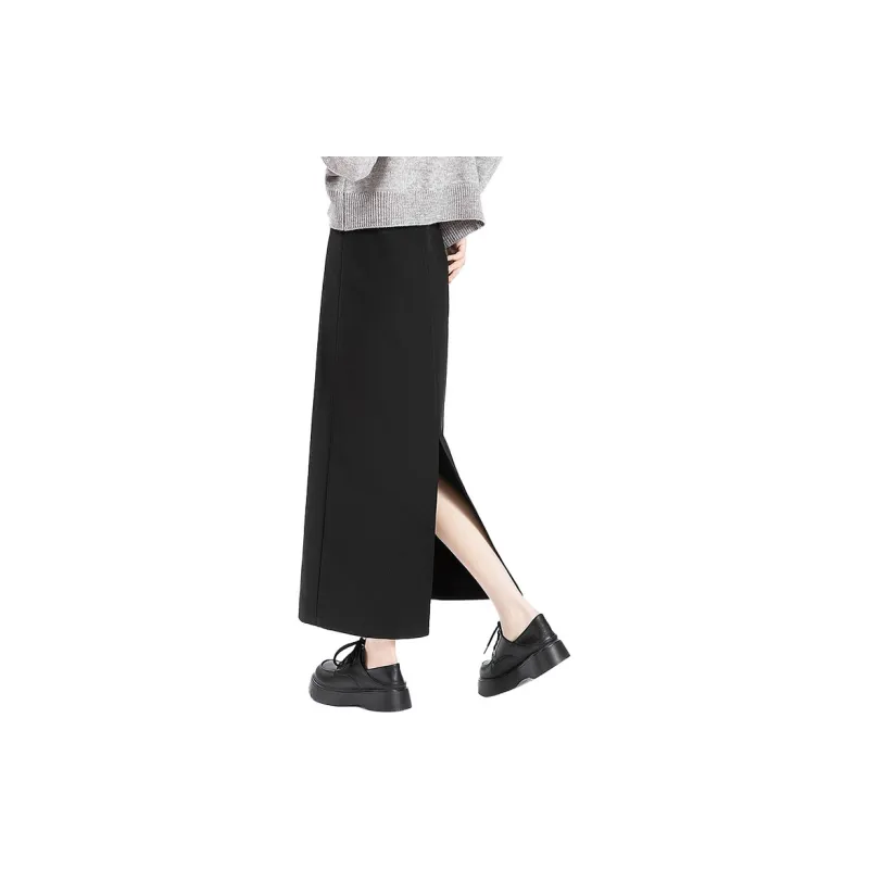 Cypress House Casual Long Skirt Women's Black-1