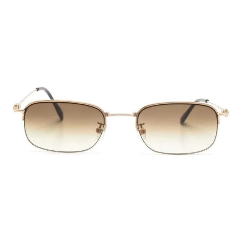 Yohji Yamamoto Gradient lenses Oval frame Sunglasses-1