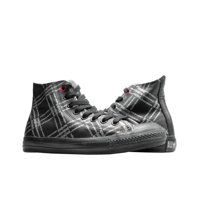 Converse Chuck Taylor All Star Anti Slip Wear Resistant High Top Skateboard Shoes Unisex Black White-2