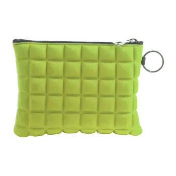 BPRIME 3D Cube Molded Fabric Wallet Women's Neon Green