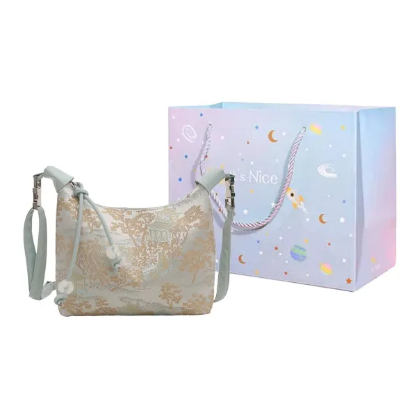GOX Pu Shoulder Bag, Crossbody Bag Regular Women's White/Blue/Pink-5