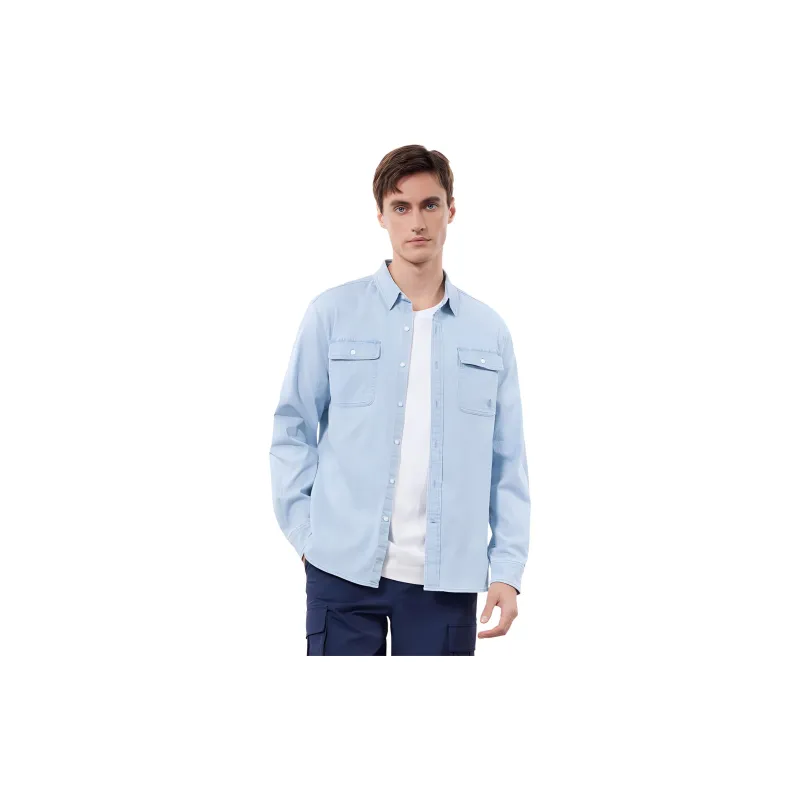 Hush Puppies Shirt Men's Light Blue-1