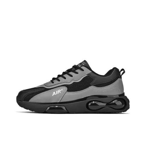 Bull Charm Slip-Resistant Water-Resistant Casual Shoes Men's Black