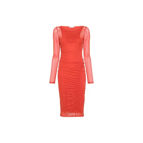 Patrizia Pepe Long-Sleeved Dresses Women's Bright Red