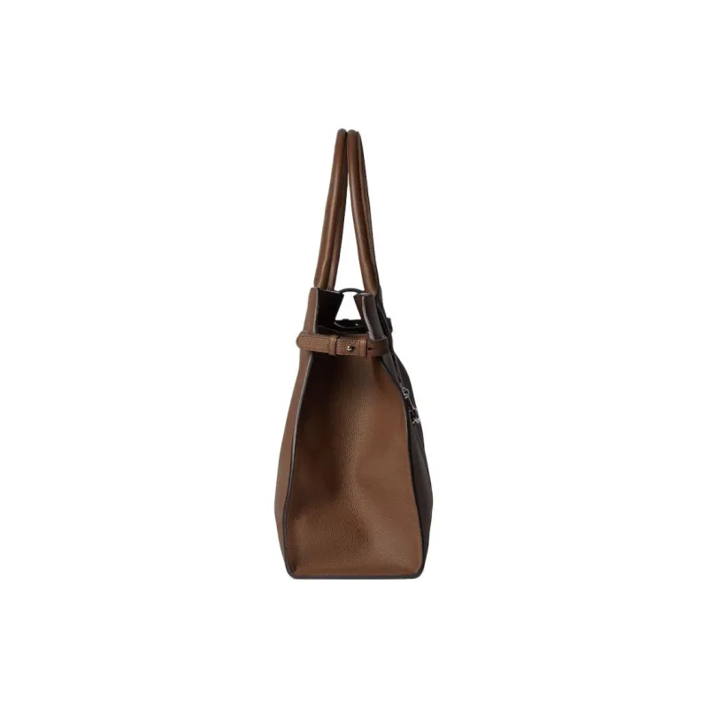 GUCCI Soft Grain Leather Tote Bag, Shopping Bag, Handbag Large Size Women's Light Brown-3