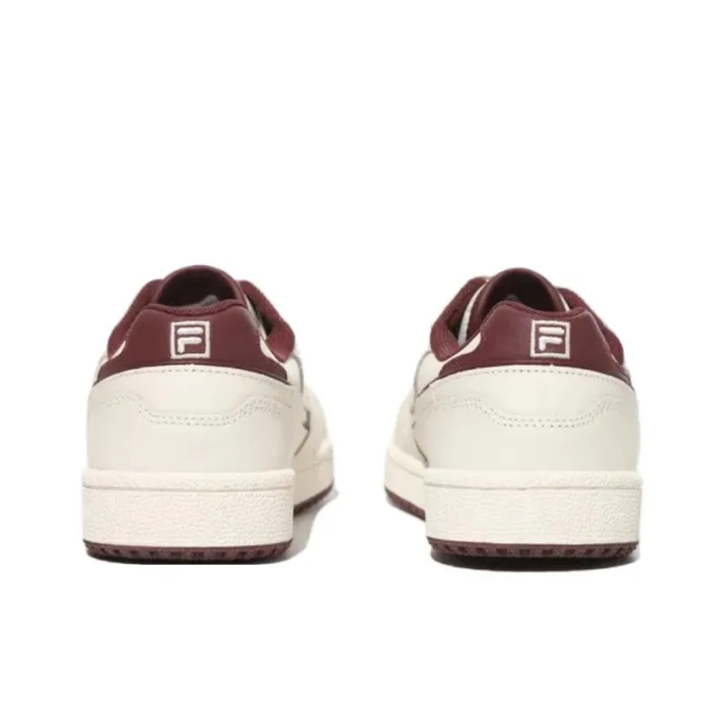 FILA Targa Low Top Skateboard Shoes Unisex White Red-4