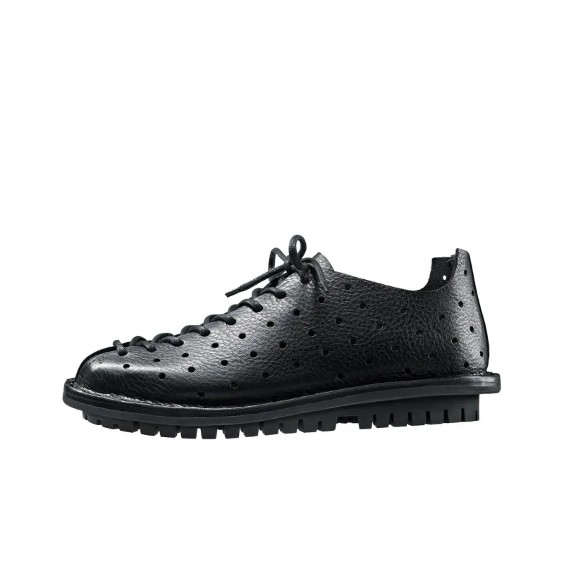 Trippen Golf Casual Single Shoes Women's Black-0