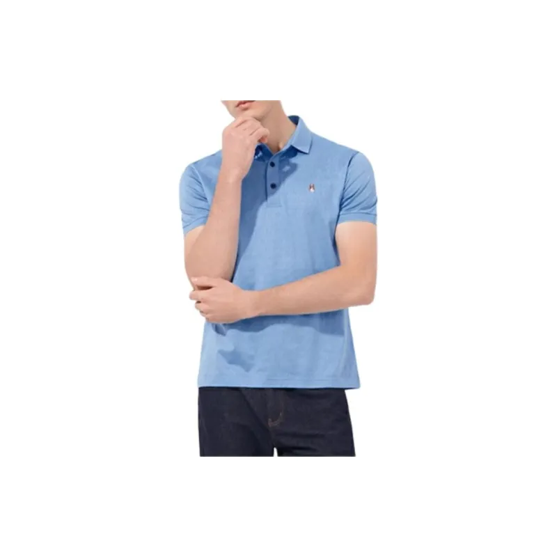 Hush Puppies Polo Shirt Men's Light Blue-1