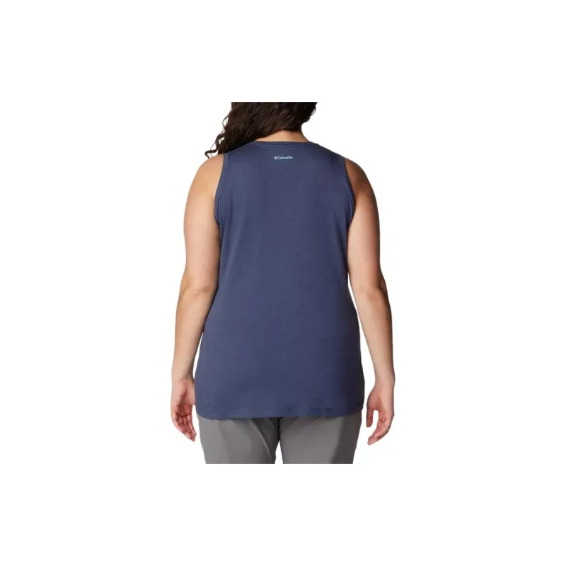 Columbia Bluff Mesa Tank Tops Women's Marine Blue-1