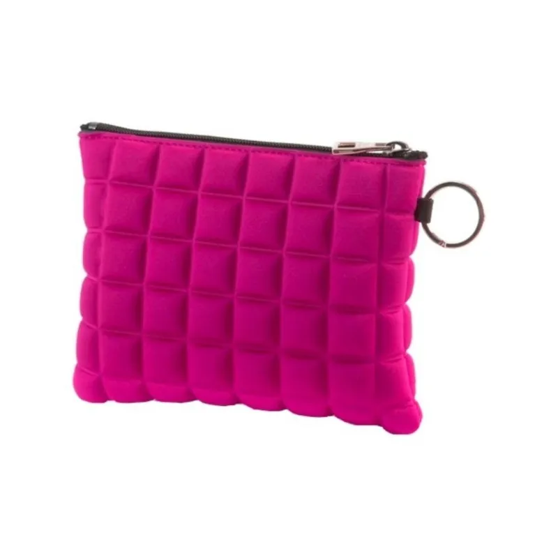 BPRIME 3D Cube Molded Fabric Wallet Women's Rose Red-1