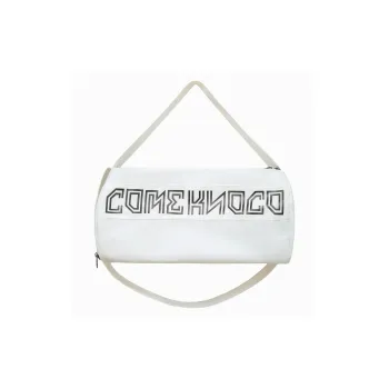 OURFUN Oxford Gym Bag Large Size Unisex White/Black/Green