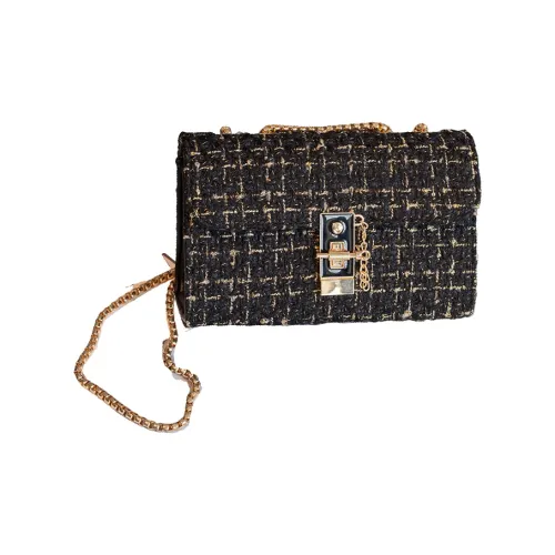 Lee XVIII Crossbody Bags Woolen Gold Large Size