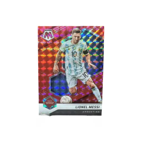PANINI World Cup Mosaic Argentina Barça Big Paris Ball King Messi Red Soccer Star Card Pass Through Sports Cards 1 Pc