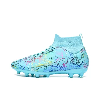 Kuding FG Rubber Long Studs Soft Ground Natural Ground Slip-Resistant Breathable Coverage Soccer Shoes Unisex